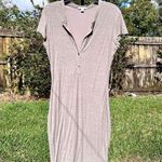James Perse Standard  Short Sleeve Henley Midi Dress Size 1/ US S Photo 0