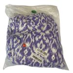 Purple and White V neck Boho Patterned Maxi Dress with tassels Size large NEW Photo 5