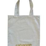 NWOT Rabanne Light Gray Gold Logo Unisex Tote Bag Photo 0