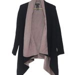 simply styled By Sears Women's Double Faced Cardigan in Black Mauve Size M Photo 3