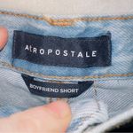 Aeropostale Light Wash Denim High Rise Patch Work Boyfriend Shorts size 4 Photo 2