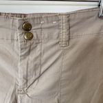 Old Navy 2007 Cotton Blend Cargo Capri Pants Low Waist Straps Stretch Tan 4 Photo 1