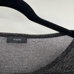 Joseph Joesph lurex knit black see through layer metallic long sleeve size small Photo 3