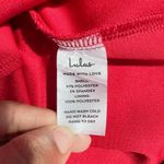 Lulus  Get the Party Going Cocktail Bodycon Midi Dress Red Women's Size Large NWT Photo 7