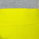 J. Crew The Pencil Skirt Cotton Neon Yellow Size 2 Knee Length Photo 6