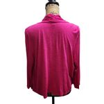 IN STUDIO WOMAN Pink Open Front Drape Neck Lightweight Cardigan Jacket 14W Photo 1