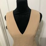 Commense‎ Women's Sheath Dress Size Medium Beige V Photo 1