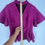 CQ by CQ Elegant Purple Faux Suede Mock V Photo 12
