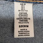 &Denim Women's High Waist Straight Leg Vintage Style “Mom” Jeans Blue Size 6 Photo 2