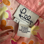 Lilly Pulitzer Mizner Pink Lei-O Back Floral Capri Pants Size 6 White Label Photo 11