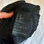 H&M Black Glitter Turtle Neck Long Sleeve Photo 4