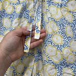 Derek Rose London Womens Pajama Set Small NWT Cotton Tank Floral Blue Yellow Photo 6