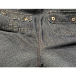 Gloria Vanderbilt  Women's Denim Jean Capri Pants Size 16W Embroidery Beaded Blue Photo 7