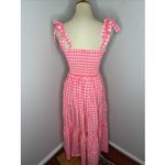 Tuckernuck Pomander Place Electric Pink Gingham Nellie Dress Small Photo 3