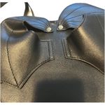 AZA Gothic Heart Bat Wing Backpack Black Lace Trim Faux Leather Mini Bag Purse Photo 4