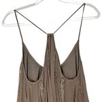 MISA Los Angeles Misa Sz S Women's Brown Beaded Striped Racerback Camisole Top Photo 9