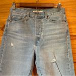 Levi's Wedgie Fit Skinny Jeans High Rise Distressed Light Wash 29 NWOT Photo 3
