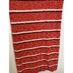 Ann Taylor Boucle Knit Midi Straight Striped Skirt NWT Sz M Stretchy Cotton Pink Photo 1