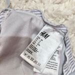 H&M Seersucker Striped Ruffle Bikini Top Blue periwinkle 6 Photo 3