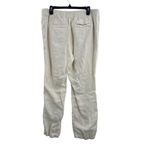 ONIA Womens Pant White Linen Casual Beach Relaxed Travel Vacation New Large Photo 4
