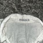 Abercrombie & Fitch  white linen cropped t shirt blouse size medium Photo 1