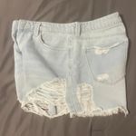 Indigo Rein Light Blue Destroyed Jean Shorts Photo 3
