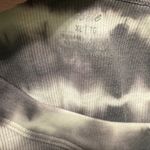 Aerie  White and Gray Tie-Dye Sleeveless Tank Top Photo 2