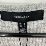 VERO MODA  size Large gray v neck sweater‎ bell sleeves NEW v neck ruffle blouse Photo 6