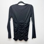 Belldini Womens Top XL Ruched Stretch Activewear Fitness Athleisure Gorpcore Black Photo 6