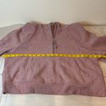 Lululemon EUC  scuba oversized half zip heathered pink taupe M/L Photo 5