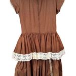 Kate Schorer Vintage 60s 70s Brown Polka Dot Swing Dress Kate Schorer Western M Size M Photo 2