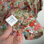 Roller Rabbit Womens Agnese Floral Alianne Top Sz Small V-Neck Colorful Preppy Photo 4