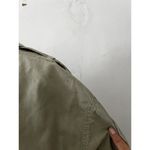 American Vintage Vintage Made In USA Green Cotton Snap Button Short Sleeve Shirt Maxi Dress 10 Photo 4