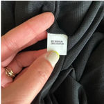 Kay Unger  Green/Black Animal Print Ruched Dress - size Large Photo 6