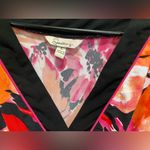 Speechless Cap Sleeve V‎ Neck Tie Back Floral Bright Midi Dress Size L Orange Size L Photo 1