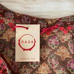 Raga Red Brown Paisley Floral Tunic Mini Dress Photo 60
