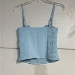 Abercrombie & Fitch WOMENS BABY BLUE SLEEVELESS BLOUSE SMALL Photo 3