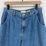 Mango  Regina Slouchy Jeans Womens 10 Blue Medium Rise Denim Cotton Tapered Leg Photo 2