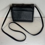 Brighton Black Leather Crossbody Shoulder Bag Heart Lock Woven with Wallet Photo 3