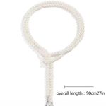 Retro Baroque Style Faux Pearl Tassel Necklace Female Personality Luxury Teardro Photo 5