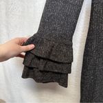 Lulus Rooney Heather Dark Grey Flounce Sleeve Bodycon Sweater Dress Size L Photo 6