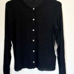 Madewell NEW Black Wool-Blend Crewneck Cardigan - Size: Small Photo 7