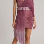 Patbo Ombré Lurex Assymetrical Mini Dress Purple Size 2 Photo 0