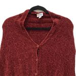 LuLaRoe Chenille Merlot Burgundy “Mimi” Sweater Wrap Poncho Cape Fringe Scarf Photo 7