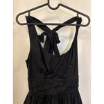Crystal Doll Black Fit and Flare Dress Party Cocktail Tie Back Size 11 Photo 2