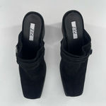 Zigi Bretti Women’s Black Suede Block Heel Mules Size 9 – Western Boho Slip Photo 3