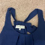 Pants Store Elegant Navy Sleeveless Blouse With Bow on back Blue Size M Photo 2