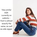 Madewell 🆕NWT Women’s Slim Fit Overalls Dark Wash Size L Stretchy 👖 Photo 9