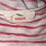 Hummingbird size small red & white striped top Photo 3