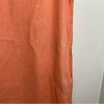 Valentina Naldi Shirt Dress Peach Linen L Orange Size L Photo 6